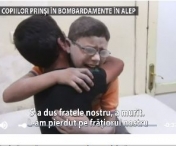 VIDEO TULBURATOR: Doi copii sirieni se consolează reciproc dupa ce si-au pierdut fratele in urma unui bormbardament in Alep 