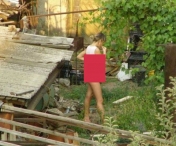 WOW! Blondina asta a iesit goala in curtea casei si a fost pozata de vecinul ei! Imaginea a devenit virala pe net!
