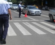 Accident cu doua victime pe strada Cluj din Timisoara, dupa ce un BMW a trecut pe rosu