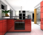 4 idei pentru un perete-accent într-o bucătărie open space. Cum îl asortezi cu decorul livingului