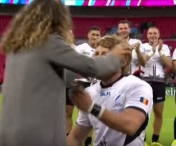 VIDEO EMOTIONANT! Rugbistul Florin Surugiu si-a cerut iubita in casatorie pe Wembley, dupa meciul cu Irlanda - VIDEO