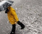 Informare: Lapovita si ninsoare in patru judete din Moldova, pana la ora 16.00