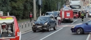 Trafic blocat în Timișoara ca urmare a coliziunii dintre două mașini