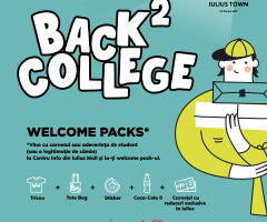 Welcome Pack-uri, reduceri și surprize pentru studenți, la Iulius Town Timișoara