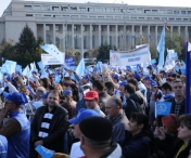 Mii de sindicalisti au protestat la Guvern