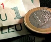 Leul s-a depreciat astazi in raport cu euro