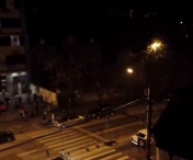 Bataie in miez de noapte, in zona Modern din Timisoara. Doua benzi rivale s-au duelat in plina strada (VIDEO)