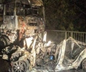 Trei tineri au murit arsi de vii, dupa un teribil accident rutier in vestul tarii