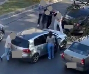 Scandal în trafic, duminică după masa în zona Punctelor Cardinale din Timișoara