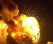 VIDEO SOCANT! O racheta a explodat imediat dupa lansare. Imaginile au fost surprinse în direct