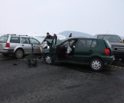 Carambol grav cu sase masini, pe timp de ceata! Mai multe persoane au fost ranite