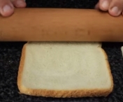 VIDEO FABULOS! A luat o felie de paine si a inceput sa o intinda cu facaletul. Pare o prostie, dar a iesit ceva DELICIOS!
