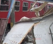 Trenul Inter-Regio Iasi - Timisoara a spulberat un camion. Nu sunt victime (FOTO)