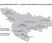 Rezultatele oficiale la alegerile prezidentiale pe fiecare localitate din Timis