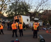 Accident GRAV cu un microbuz scolar in SUA: cel putin 6 MORTI si zeci de raniti 