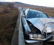 ACCIDENT TERIBIL in Sibiu: Sase oameni au fost raniti, intre care patru copii, dupa ce o masina a derapat si s-a izbit de un alt autoturism
