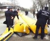 Punctul de lucru ISU Banat din Giroc a primit mai multe diguri gonflabile