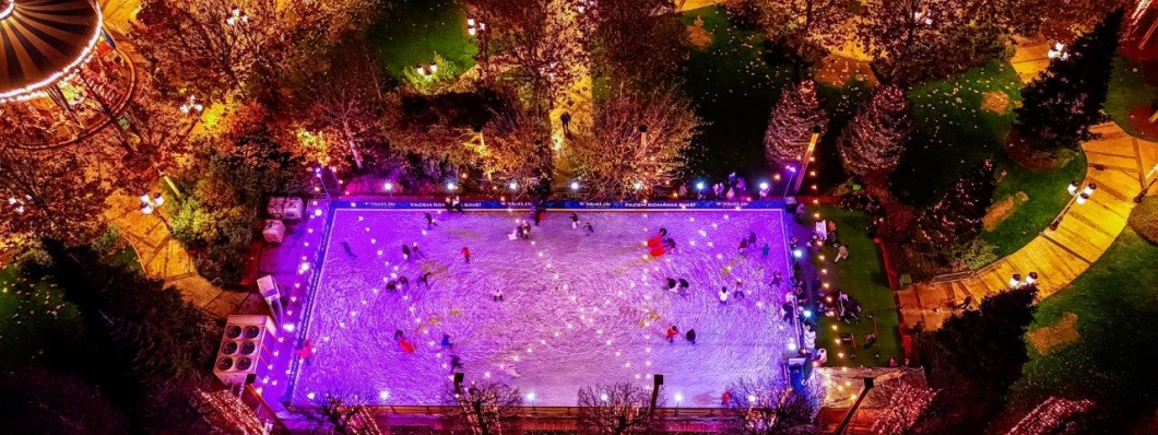 ICE Town, patinoarul din parcul Iulius Gardens s-a deschis într-un decor de poveste