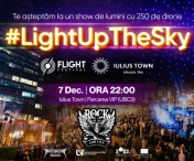 Astăzi, 7 decembrie, la Iulius Town are loc concertul „Rock for Life” și un show de lumini cu 250 de drone