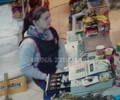 Proaspata angajata la un magazin alimentar, prinsa la furat din casa de marcat - FOTO, VIDEO