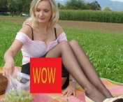 WOW! A fost la picnic si a avut parte de o priveliste extrem de sexy! Iata cum a fost surprinsa aceasta blondina la iarba verde