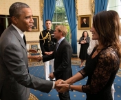 Nadia Comaneci, primita de Obama la Casa Alba