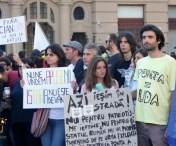 PROTEST, la Universitate, fata de exploatarea gazelor de sist 