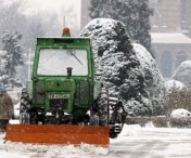 A nins in Banat. Utilajele de deszapezire au ajuns pe 13 drumuri nationale din Timis