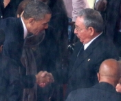 Ce a discutat Barack Obama cu Raul Castro in Africa de Sud