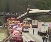 TRAGEDIE in Statele Unite! Mai multi morti si raniti dupa ce un tren a deraiat, a cazut de pe un pod si s-a prabusit pe o autostrada