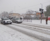 Prima ninsoare la Timisoara. Cum se circula in oras