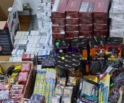 Sute de kilograme de petarde si artificii, confiscate de politistii din Timis