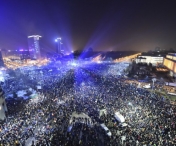 IMAGINE MEMORABILA de la protestul de duminica din Capitala. Piata Victoriei, asediata de peste 250.000 de persoane