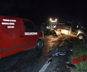 ACCIDENT CUMPLIT in apropiere de Timisoara. Doua masini s-au ciocnit frontal!