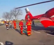 Noua persoane au fost ranite dupa impactul intre trei masini, in Mures. A fost solicitat elicopterul SMURD