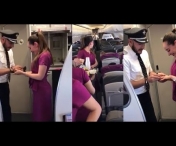 IMAGINI SUPERBE! Pilotul unui avion cere in casatorie o stewardesa, chiar in timpul zborului. Reactia pasagerilor. VIDEO EMOTIONANT