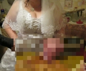 Mireasa horror! Nu poti sa crezi cum a fost surprinsa aceasta femeie la nunta. Totul se intampla in bucataria restaurantului