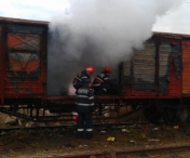 Un vagon a luat foc in Gara de Nord din Timisoara. Pompierii au intervenit rapid