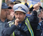 Miting de protest al politistilor la Ministerul Afacerilor Interne, pentru majorarea salariilor