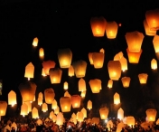 Timisorenii au luminat cerul cu lampioane, pentru a sarbatori unirea Basarabiei cu Romania