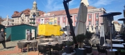  Food-truck-urile și căsuțele de la Târgul de Paști din Timișoara, îngreunează accesul trecătorilor 