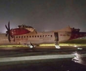La un pas de tragedie! Doua avioane s-au ciocnit pe aeroport. Toti pasagerii au fost evacuati in siguranta