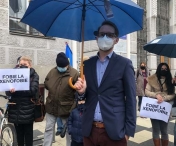 Dominic Fritz a fost la protestul din fata primariei Timisoarei
