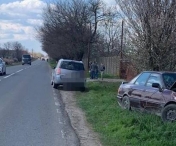 Accident violent pe soseaua Timisoara – Sannicolau Mare. O masina a intrat direct intr-un copac