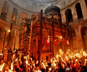 LUMINA SFANTA la Ierusalim: Mii de credinciosi au asistat la coborarea Luminii Sfinte a Invierii/ CEREMONIA de la Sfantul Mormant al lui Iisus Hristos